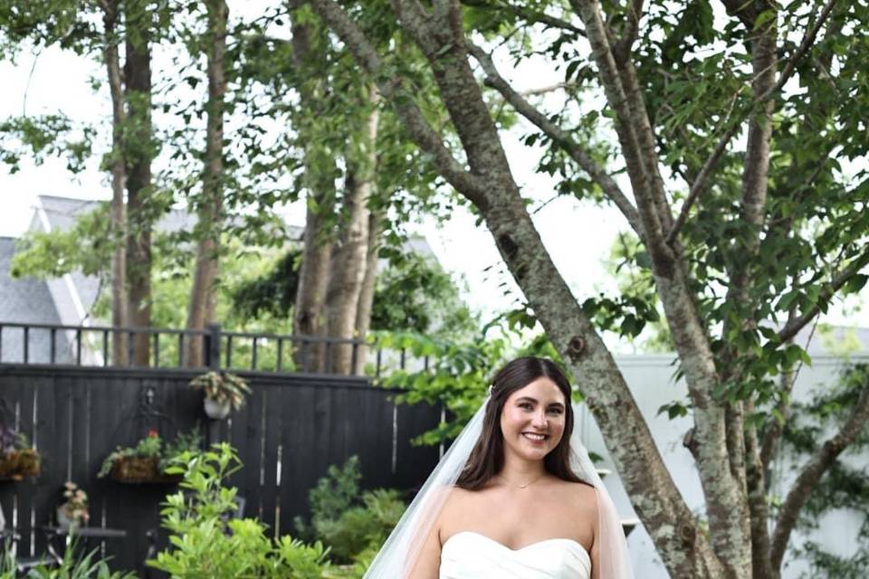 Bride in Garden