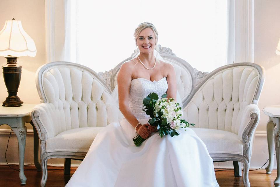 Bride in Ladies Parlour