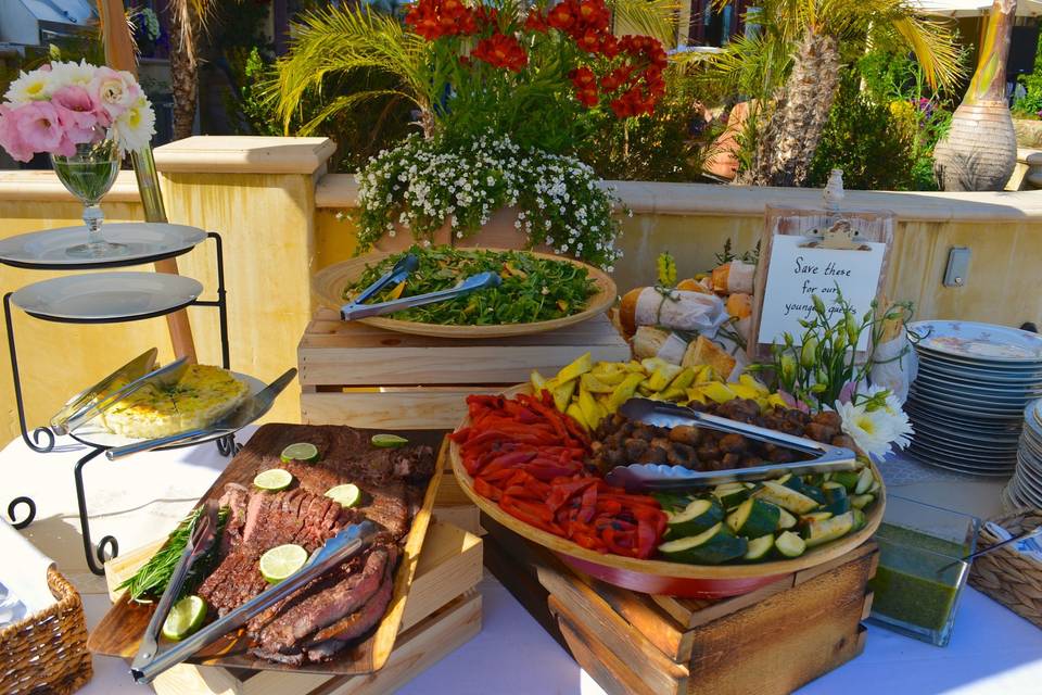 Buffet area