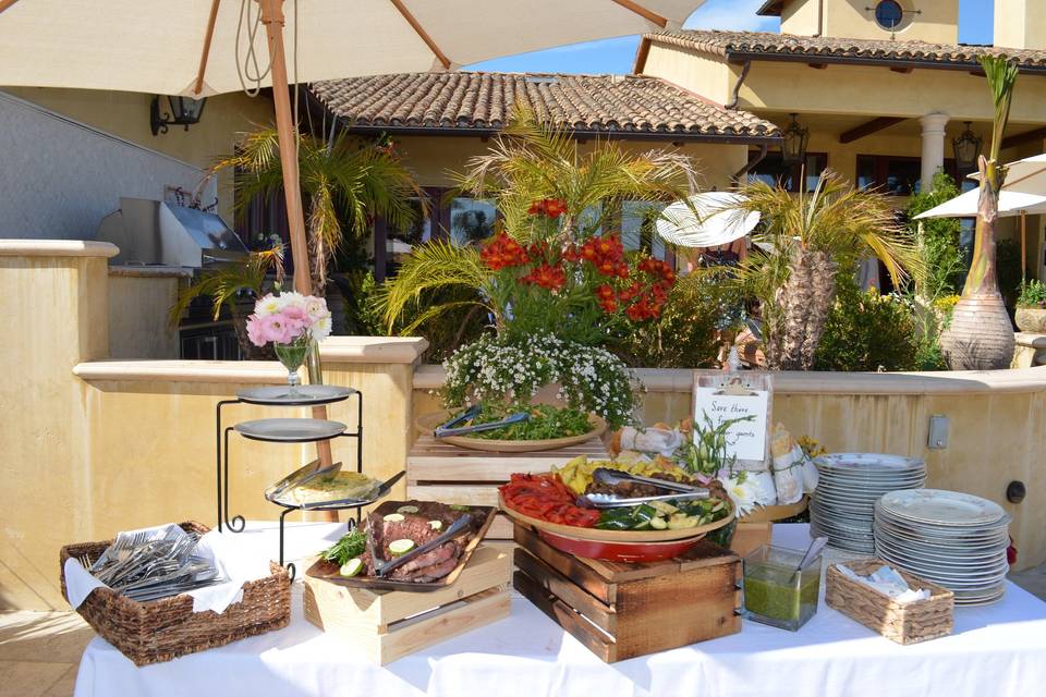 Buffet area