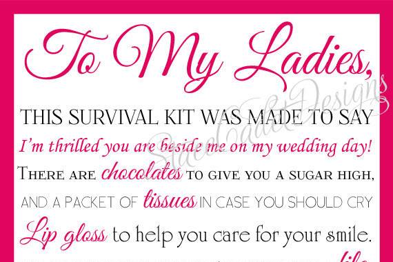 Your Bridal Survival Kit — The Overwhelmed Bride // Wedding Blog +