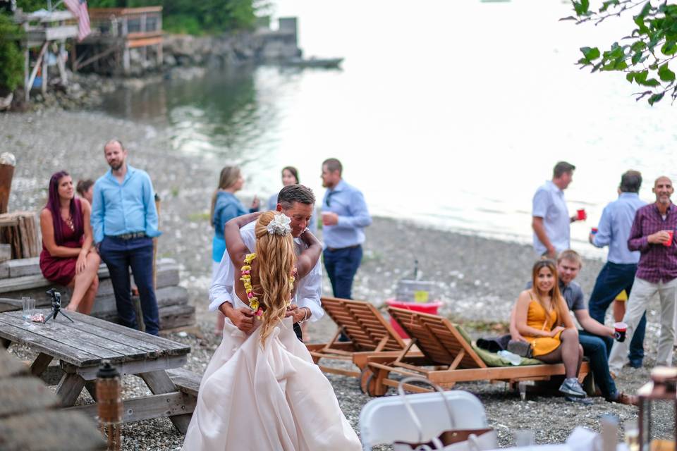 Puget Sound home wedding
