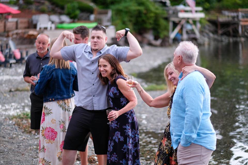 Puget Sound home wedding