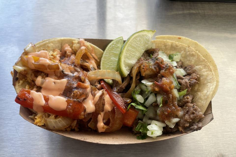Fish Taco, Steak Taco