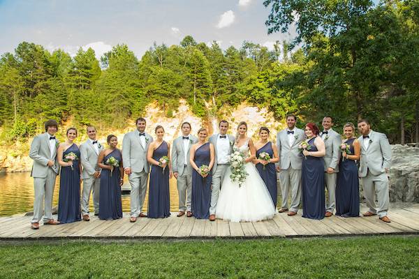 Wedding party at Carrigan Farms