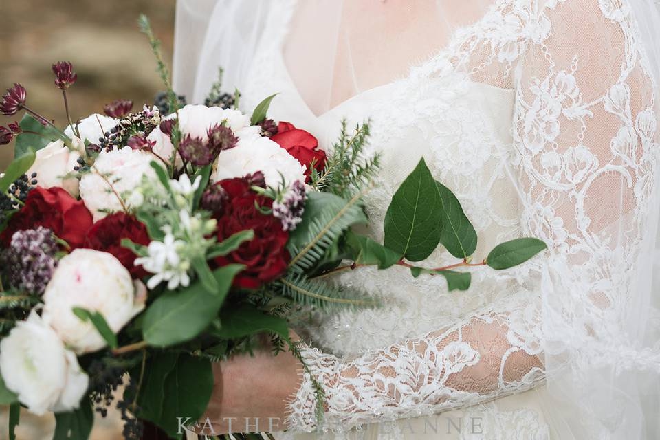 Bride in the forest