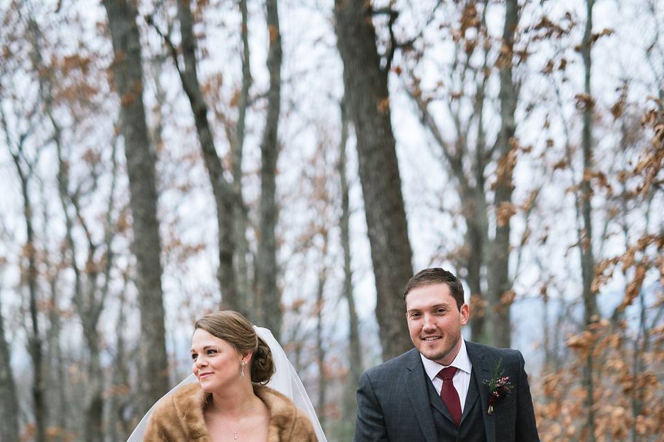 Couple strolling