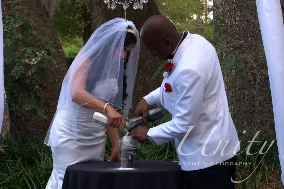 Emotional vows at the Cypress Groves Estate House in Orlando.