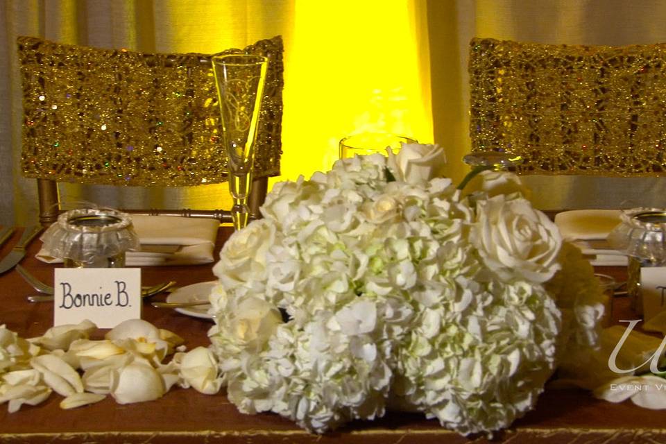 Bride and Groom's table.