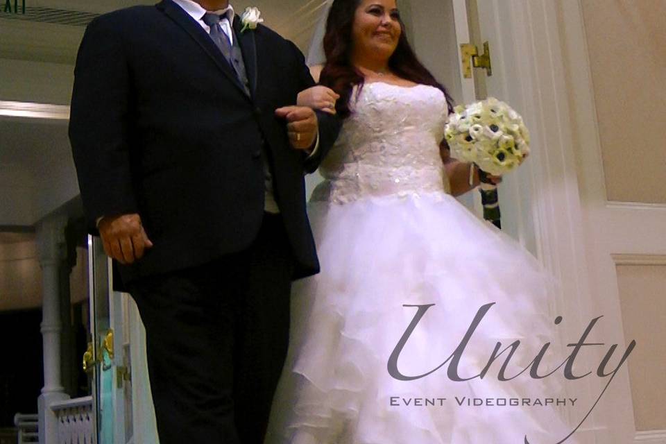 Wedding ceremony at the Disney Wedding Pavilion.