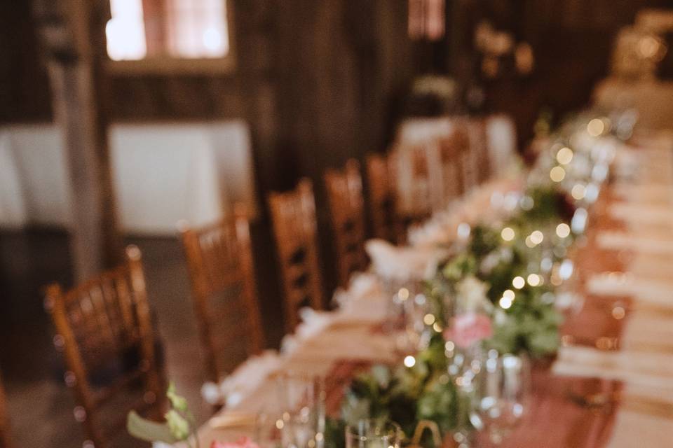 Floral table decor