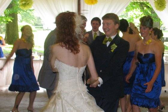 First Dance at amazing outdoor setting