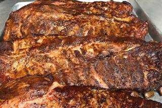 Hickory smoked pork ribs
