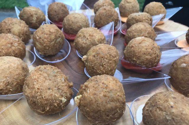 Hand-made crab balls