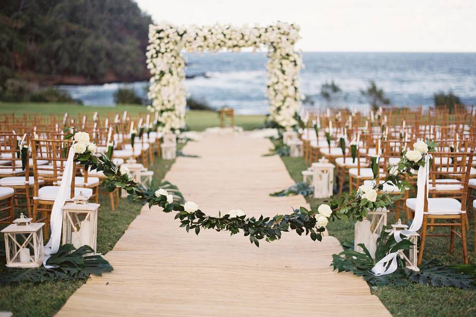 Ocean Bluff Wedding Ceremony