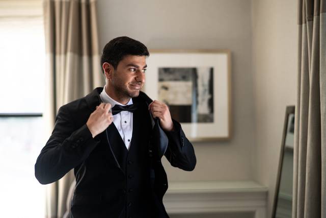 A moment for the groom
