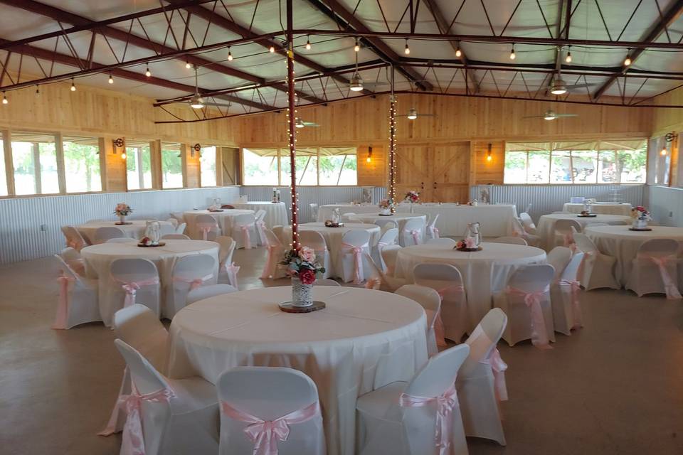 Inside Rustic Red Barn