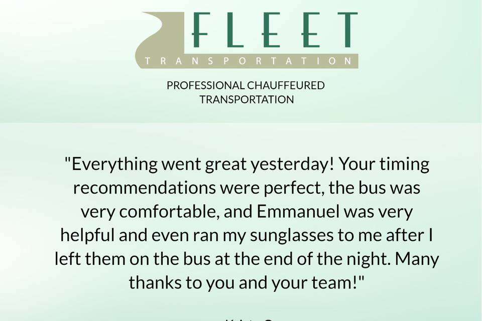 Fleet Transportation