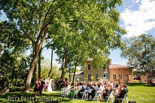 Outdoor wedding ceremony