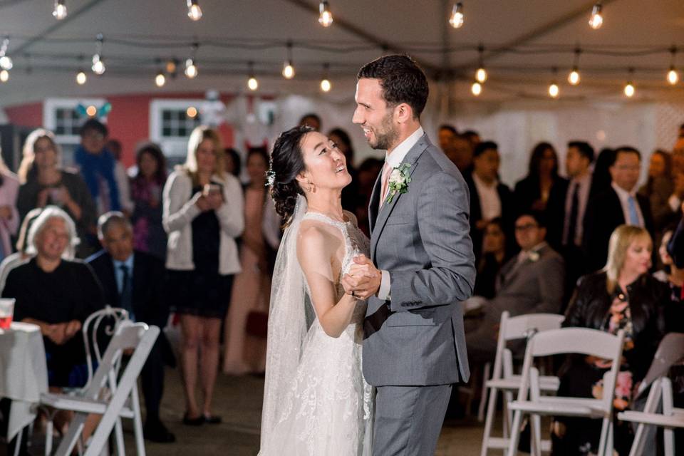 Dancing under the tent