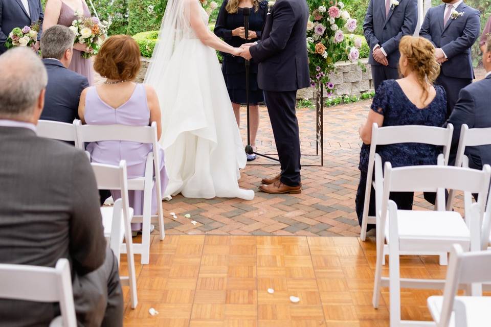 Rose Garden Veranda Ceremony