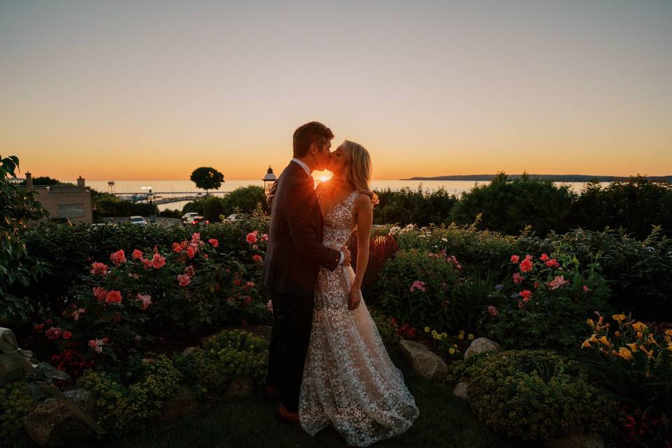 Sunset on Rose Garden Veranda