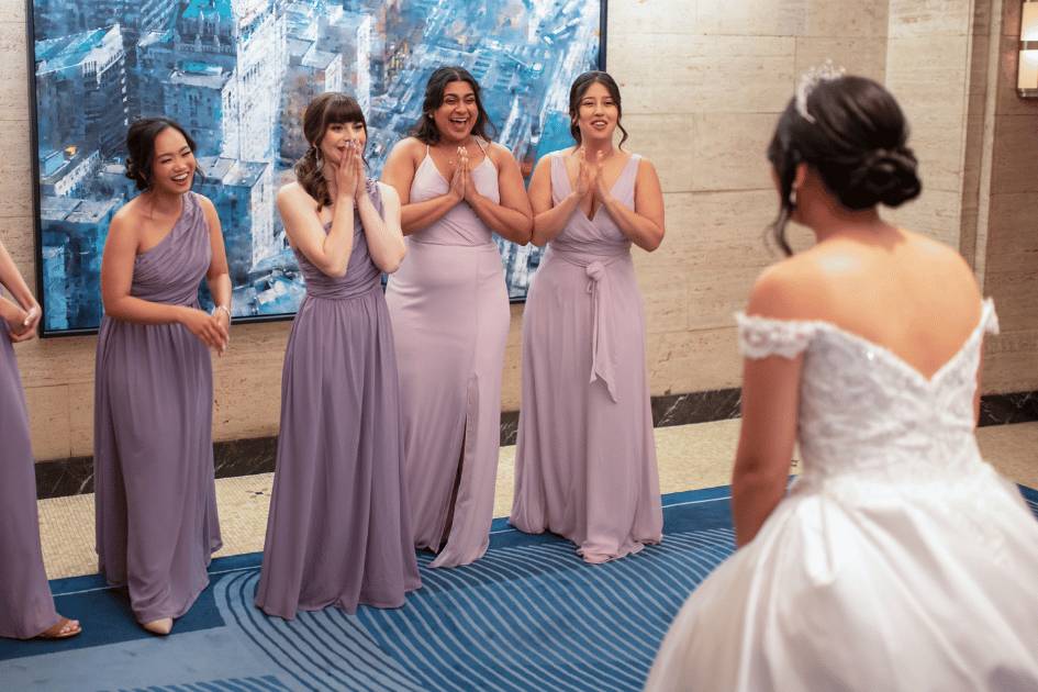 First Look Bridesmaid
