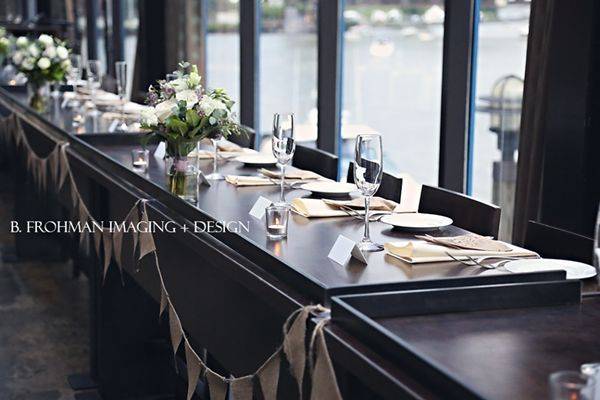 Long black table