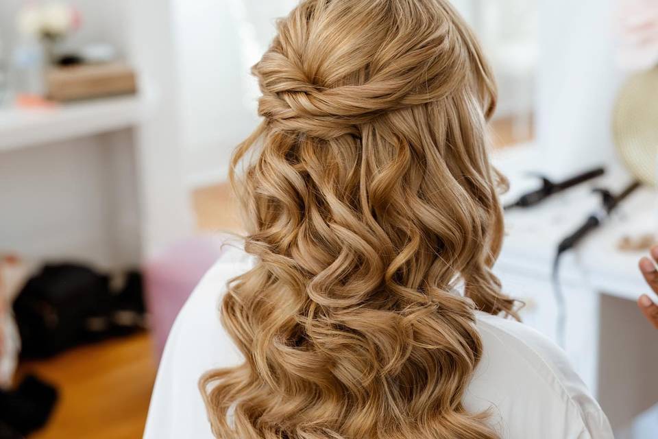 Bridal Half Up half down