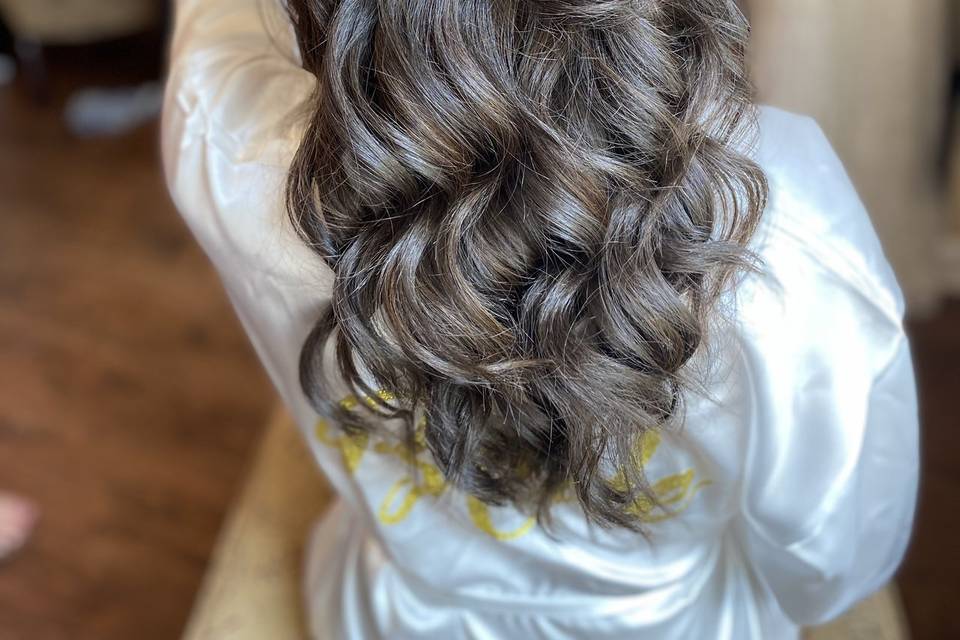 Half up Loose Curls