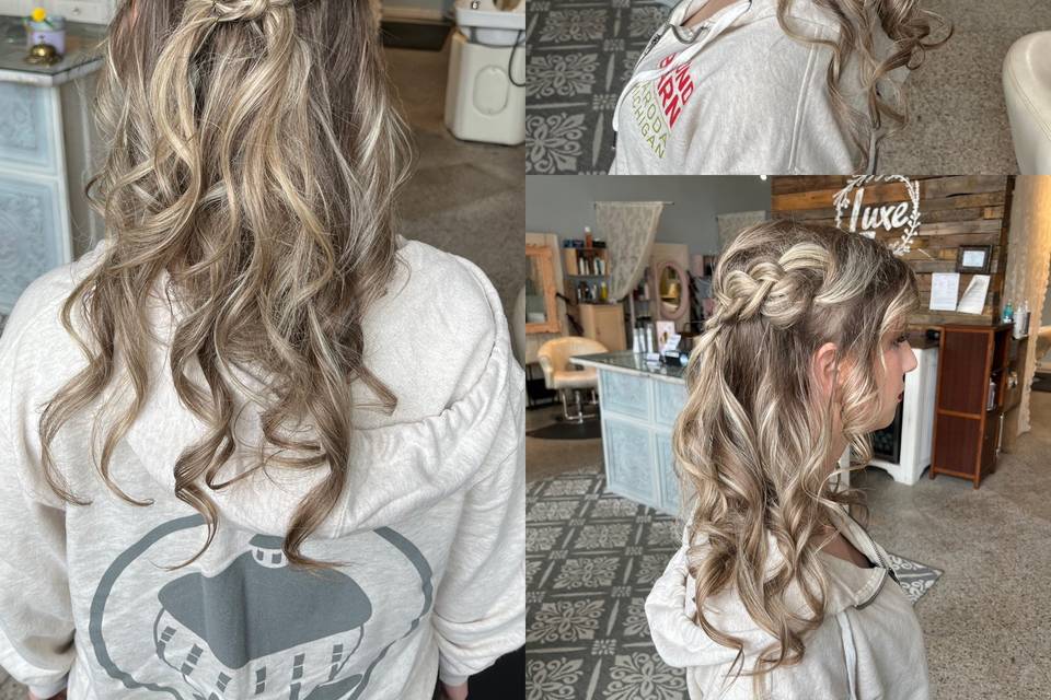 Bridal hair trial