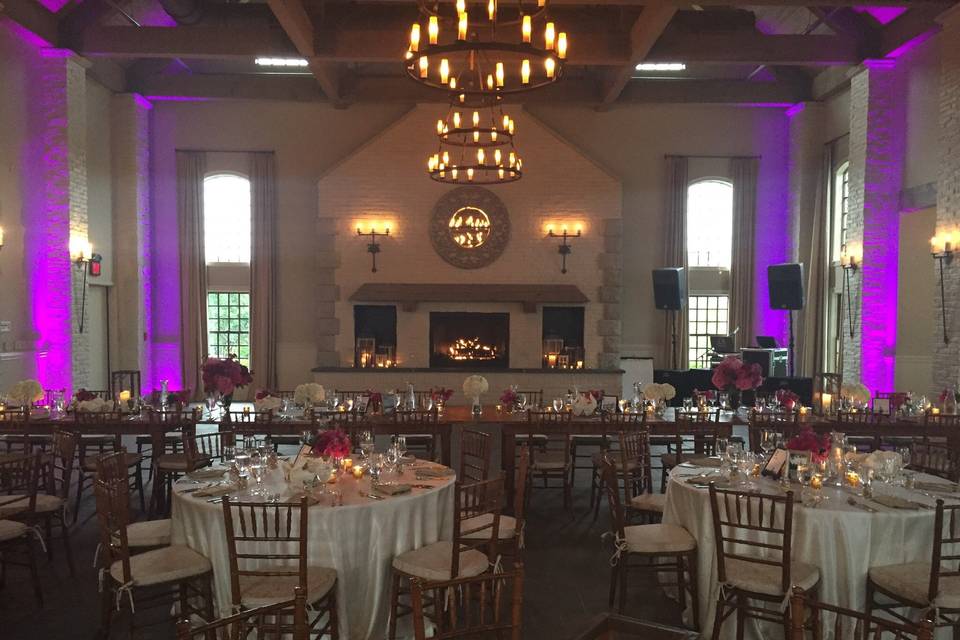 Wedding reception area