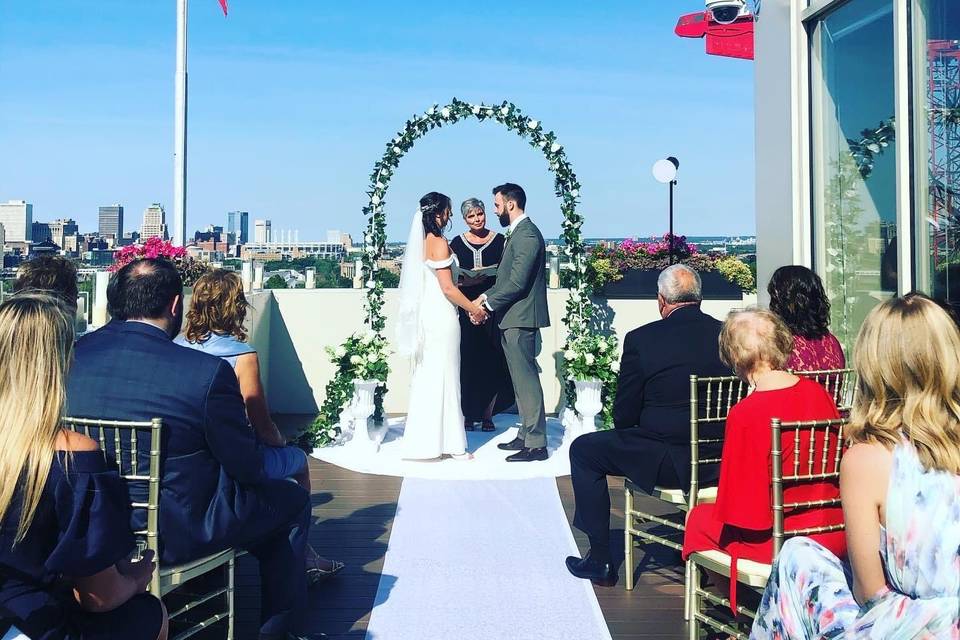 Cleveland Rooftop Ceremony