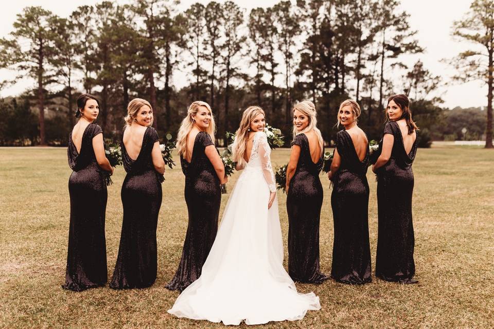 Bridal party + bride