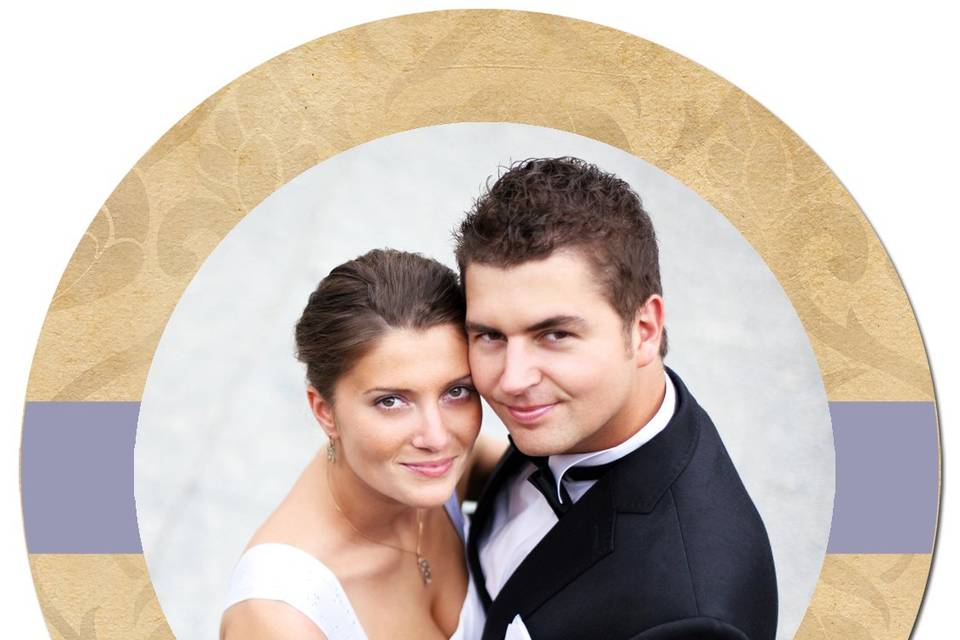Circle Photo Panel  imaged on High Definition Photo Panels on Metal