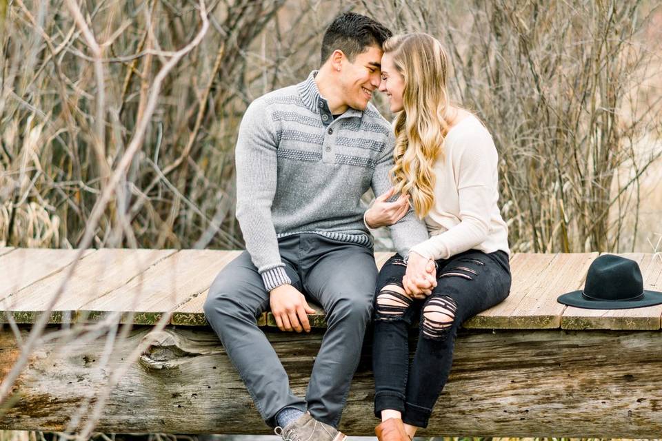 Engagement sesh in Sisters OR
