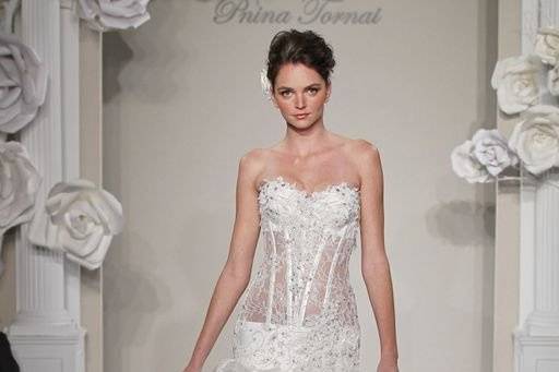 PNINA TORNAI
Sweetheart Mermaid Gown in Silk Taffetta