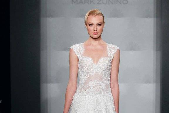 MARK ZUNINO
Sweetheart A-line Gown in Silk Chiffon