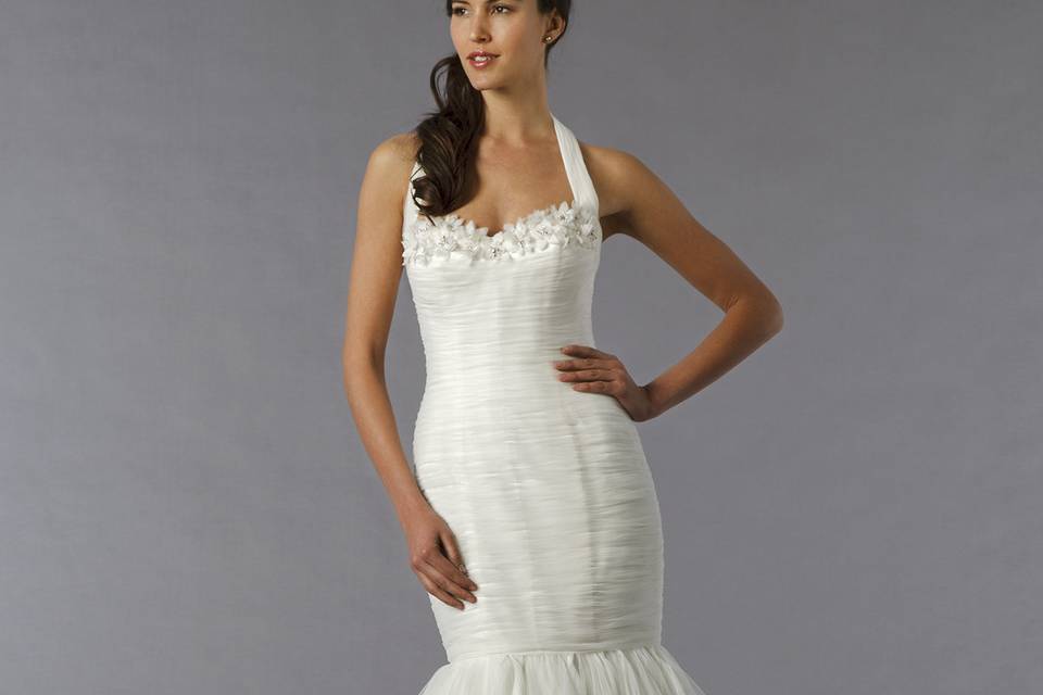 Mark Zunino	Style	74521	<br>	Off White, tulle mermaid