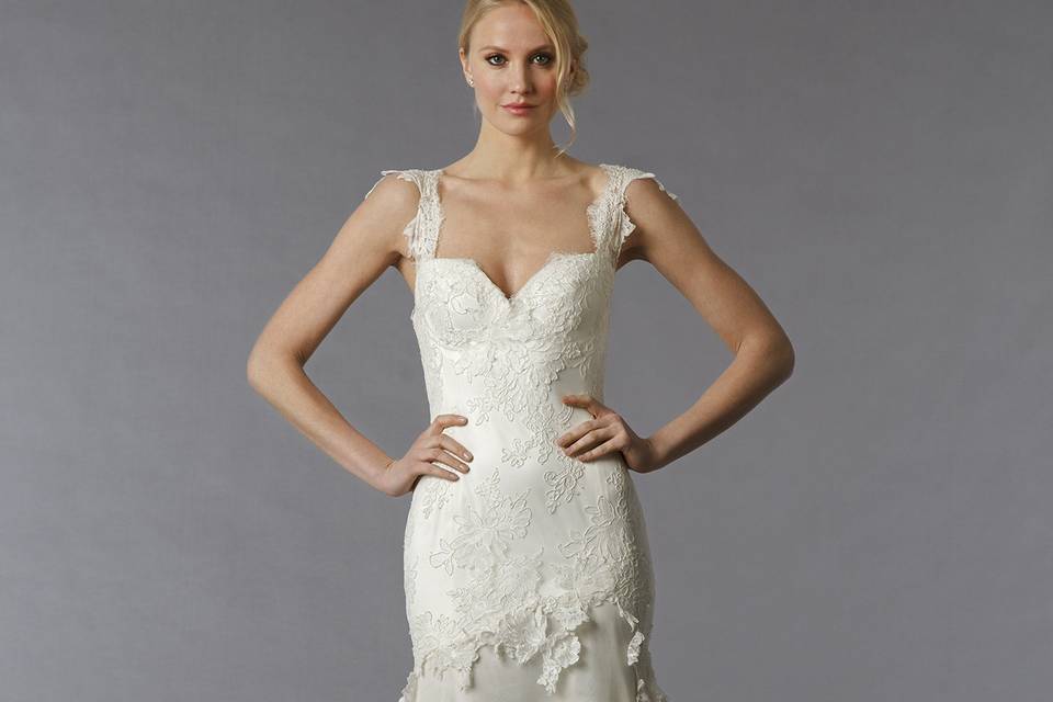 Pnina Tornai	Style	85	<br>	Off White, lace sheath