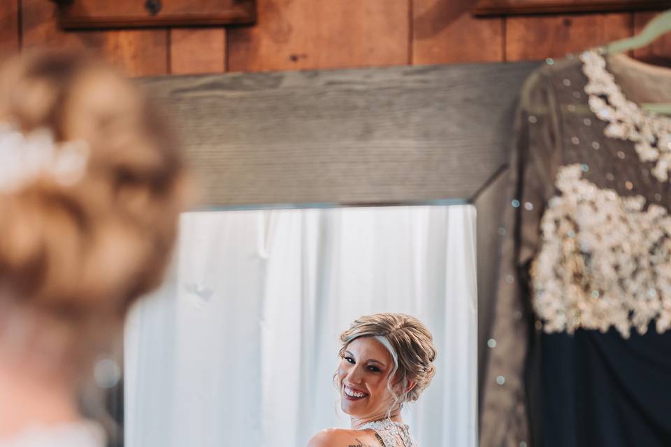 Bride and Bridesmaids