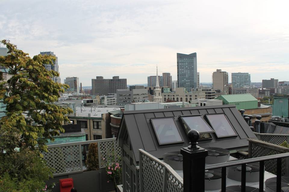 The XV Beacon Hotel Boston....on the roof top