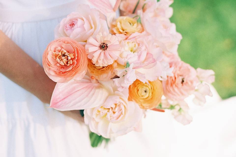 Blush Tropical Bridal Bouquet