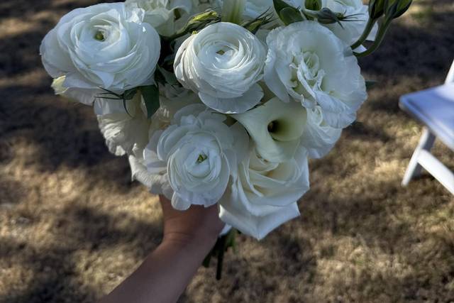 All White Custom Bouquet