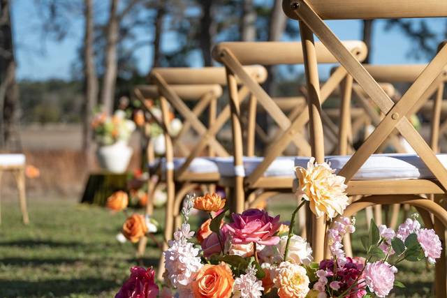 Floral seating arrancement