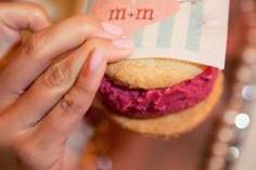 Ice cream sammie + Custom edible wrapper for the bride & groom