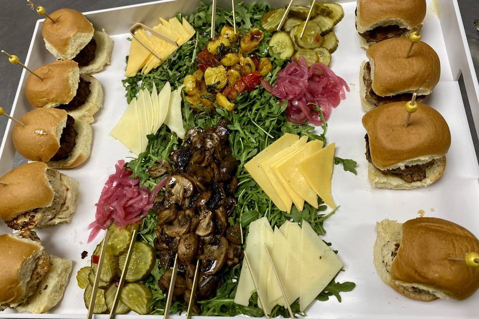 Slider Trio Tasting set up
