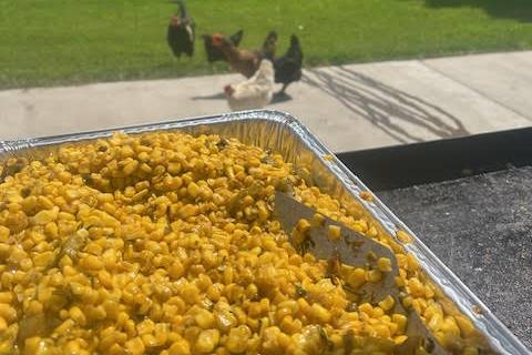 Elote Corn Prep on site