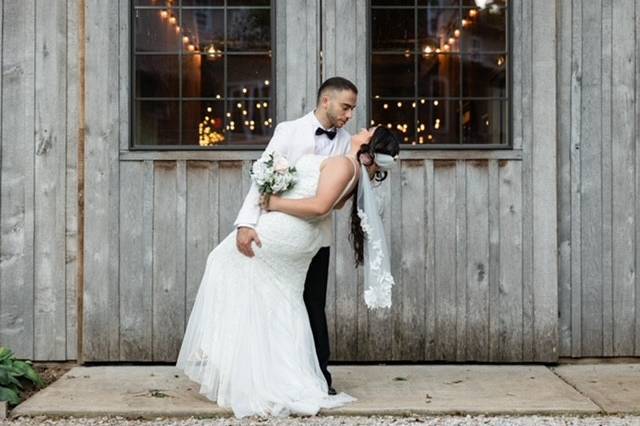 Front of barn