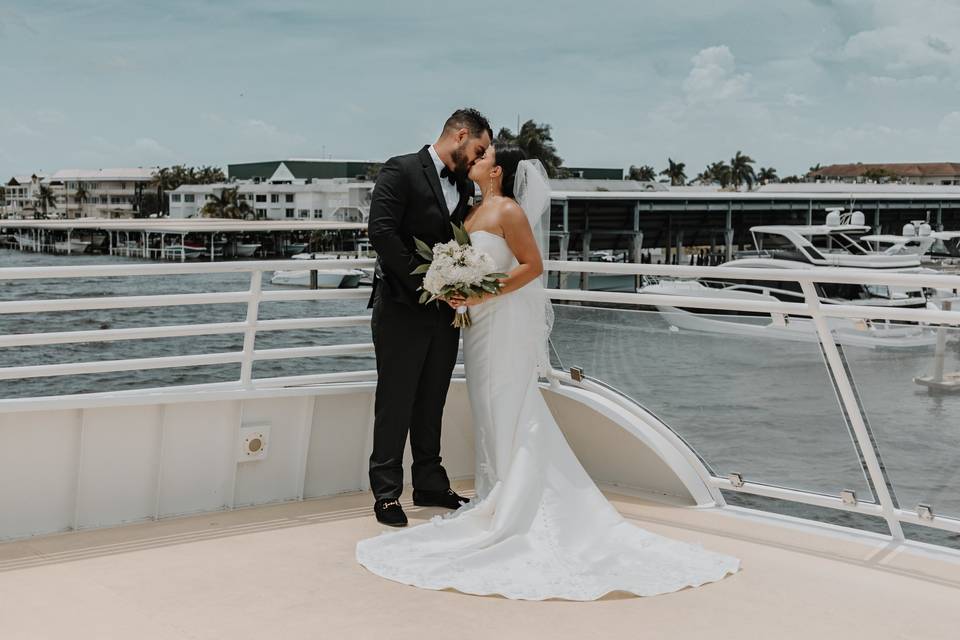 Couple on sundeck